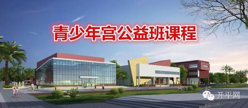 开平市青少年宫2016年寒假公益培训班正式开班